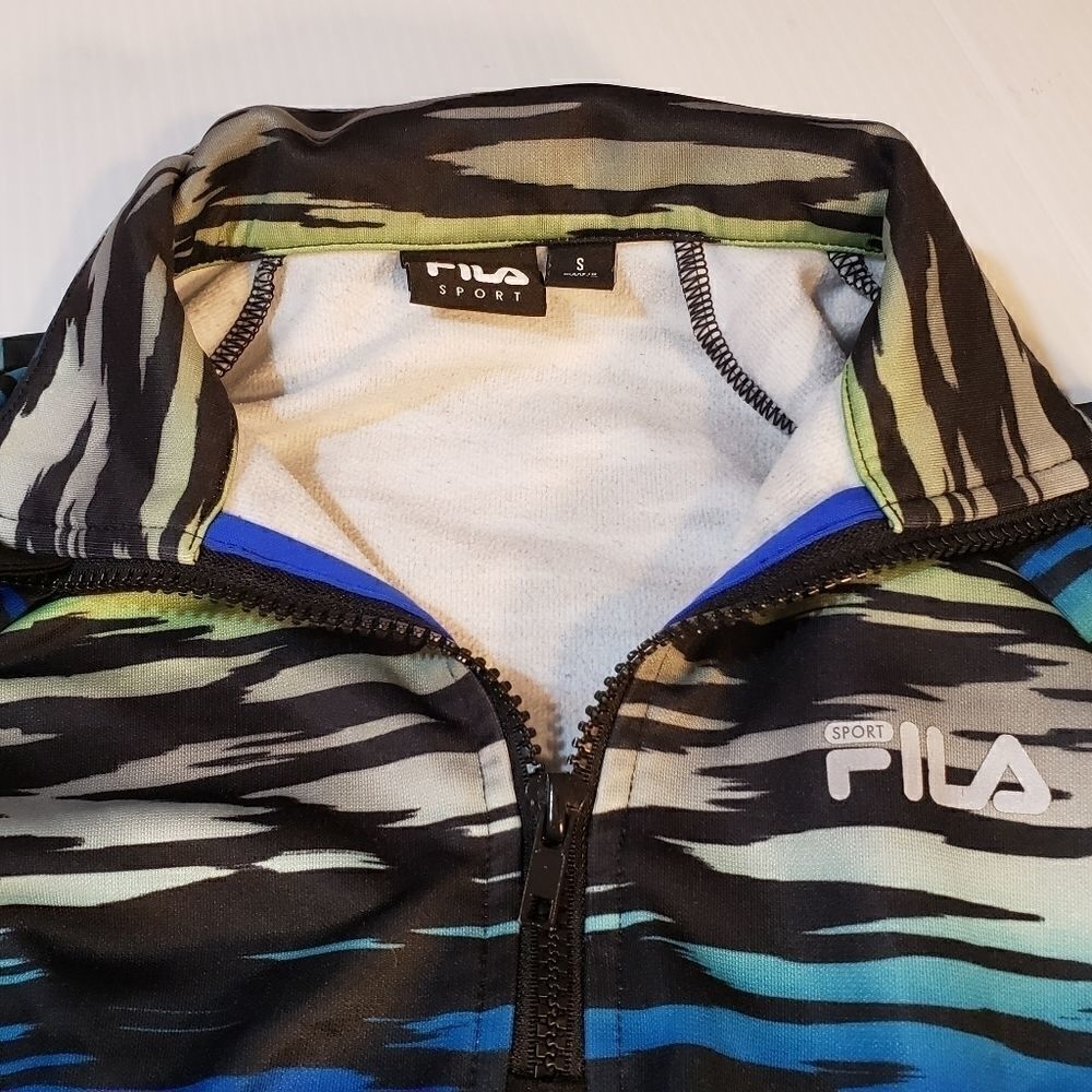 Fila Sport 1/4 Zip Pullover Jacket Size Small